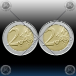 2 x 2 EVRO LUKSEMBURG 2020 "The birth of Prince Charles" UNC